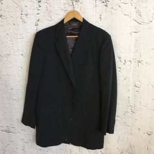 BROOKS BROTHERS BLACK  WOOL BLAZER 43 L